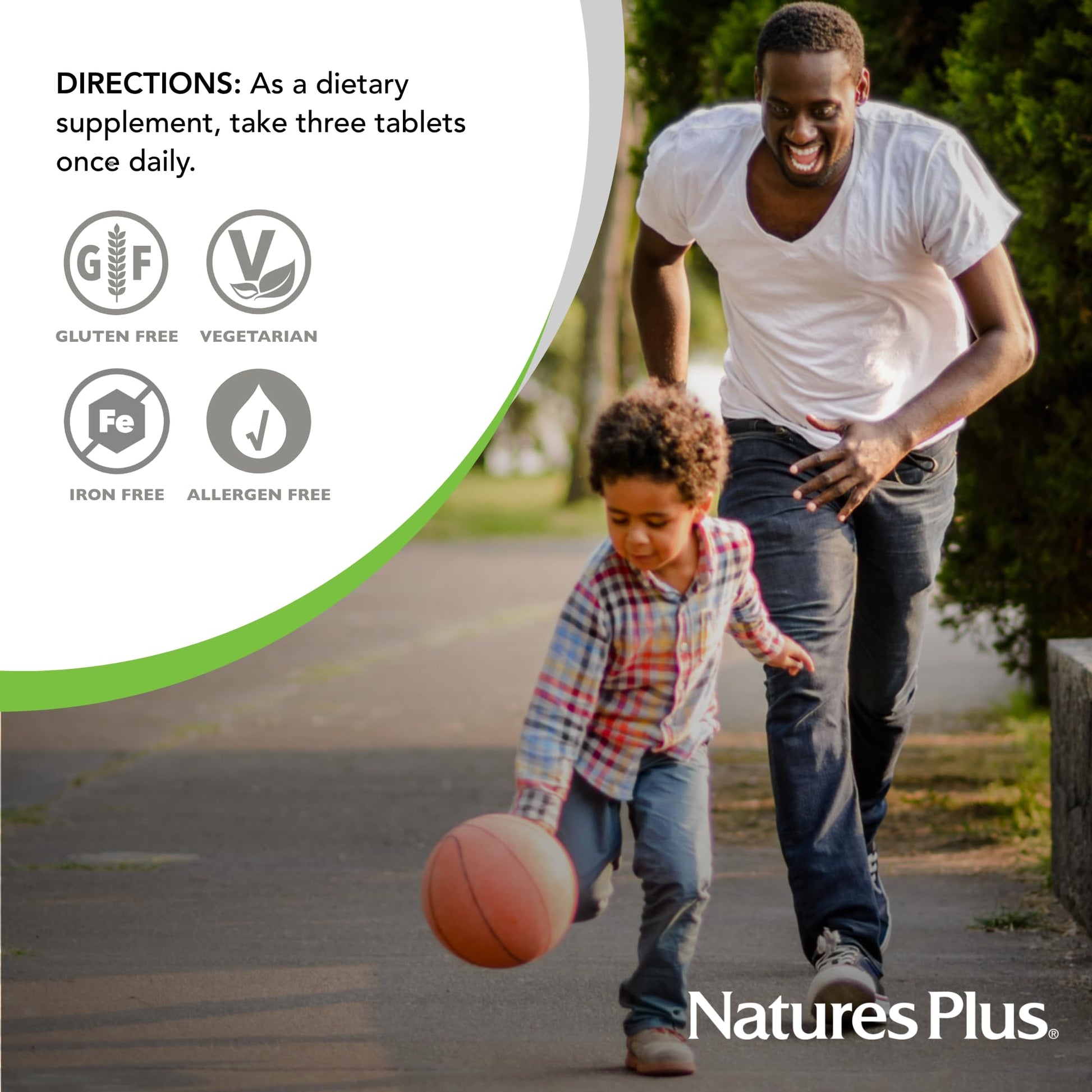 NaturesPlus Source of Life No Iron - 90 Tablets - Multivitamin & Mineral Supplement with Vitamin D3 - Supports Natural Energy & Well-Being - Gluten Free, Vegetarian - 30 Servings NaturesPlusBuy Supplements Australia