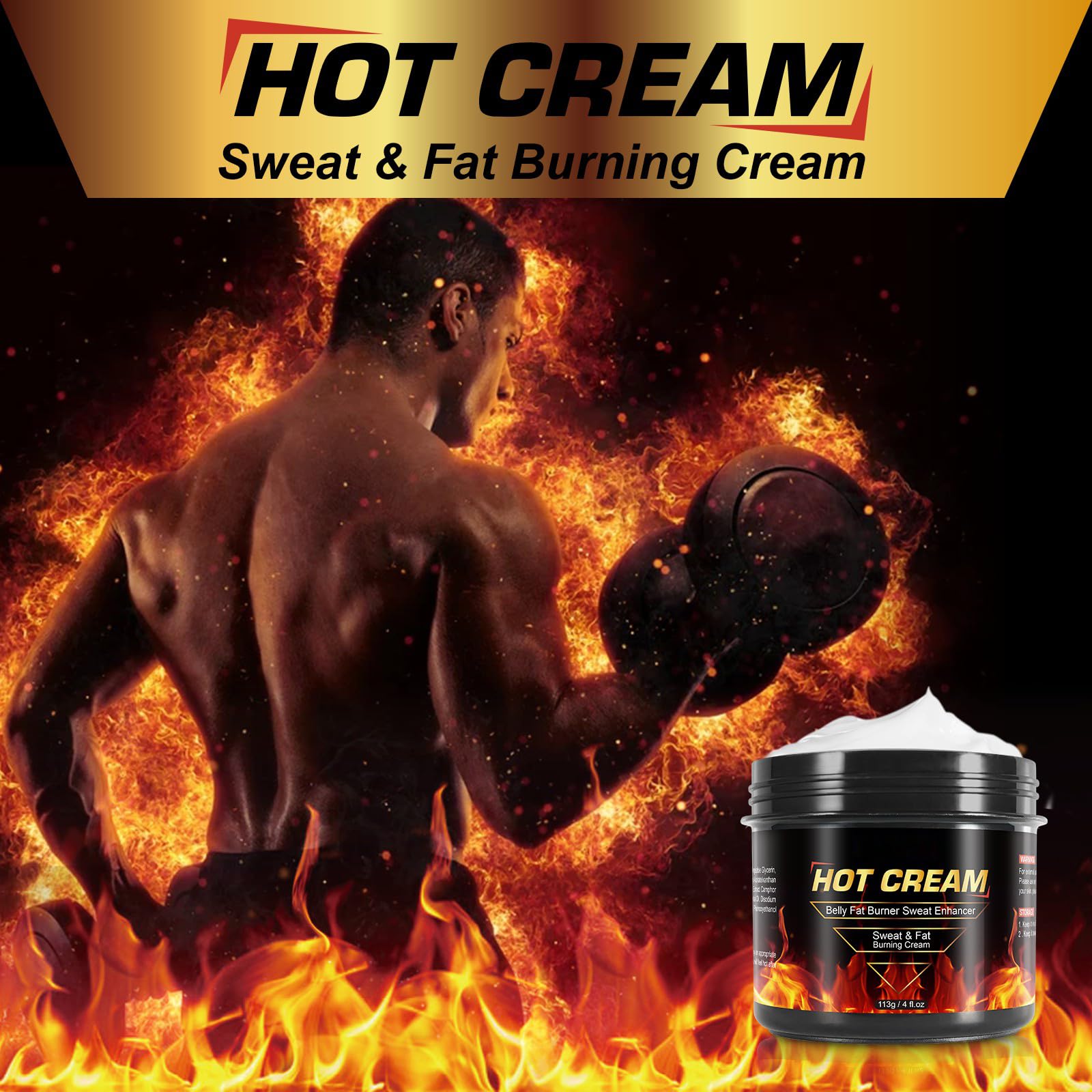 REBODUM Hot Sweat Cream, Fat Burning Cream for Belly Natural Weight Loss Cream Weight Loss REBODUMBuy Supplements Australia