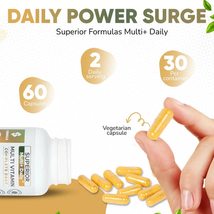 Superior Formulas LLC High Potency Multivitamin with AREDS2 Nutrients; Physician-Formulated Daily Supplement with Lutein, Zeaxanthin, Zinc, Vitamin C & E Superior Formulas LLC