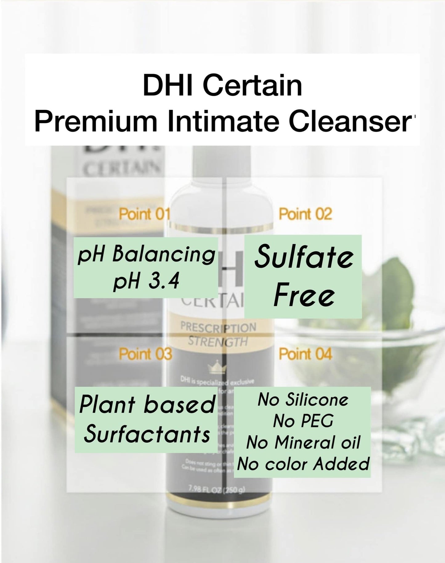 DHI PROBIOTIC Certain Intimate Wash for Men with 3 kinds of probiotics plus 20 Premium Natural DHIBuy Supplements Australia