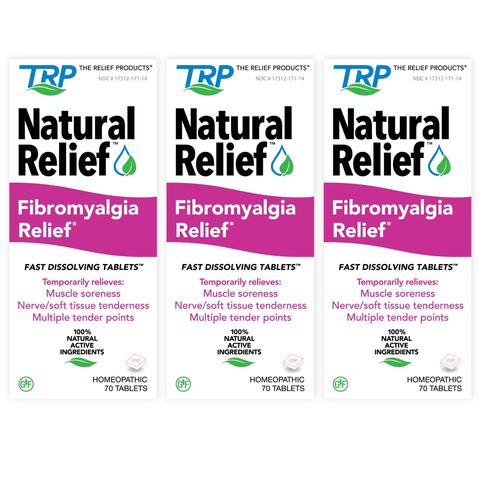 Fibromyalgia Relief for Temporary Relief of Muscle Soreness Discomfort Tenderness Difficulty Moving Joint Pain (3 Pack) TRP THE RELIEF PRODUCTSBuy Supplements Australia