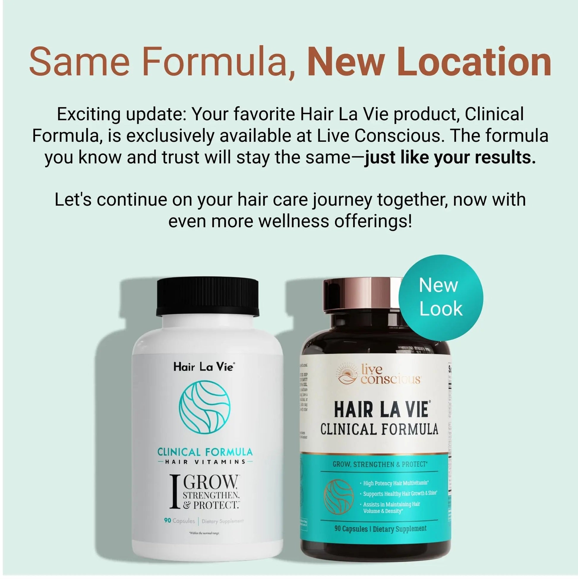 Hair La Vie Live Conscious Clinical Formula Hair Growth Vitamins for Women and Men w/Biotin, Collagen & Saw Palmetto (Pack of 1) Hair La VieBuy Supplements Australia