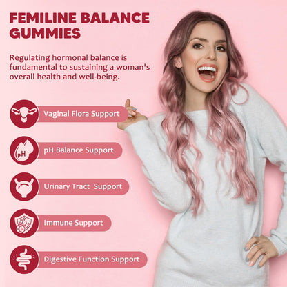 GORNVB Premium Feminine Balance Gummies for Women, Support pH Balance & Vaginal Probiotics Health Gummies with Cranberry Pineapple Powder, D-Mannose, Sugar Free, Gluten Free, Vegan GORNVBBuy Supplements Australia