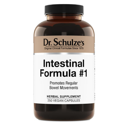 Dr. Schulze's Intestinal Formula #1 - Bowel Movement Supplement for Colon Health Support - Bloating & Constipation Aid - Intestinal Cleanse - All-Natural - Plant-Based - Vegan - 250 Count Dr. Schulze'sBuy Supplements Australia