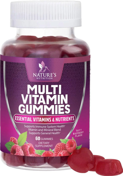 Multivitamin Gummies for Adult with Vitamins A, C, D, B12 - Gummy Multivitamins for Daily Nutritional Support Nature's NutritionBuy Supplements Australia