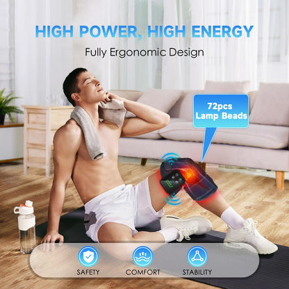 Red Light Therapy Knee Brace: Pain Relief Infrared Heating Pad 72 LED Heat Lamp Pain Relief AstarexinBuy Supplements Australia