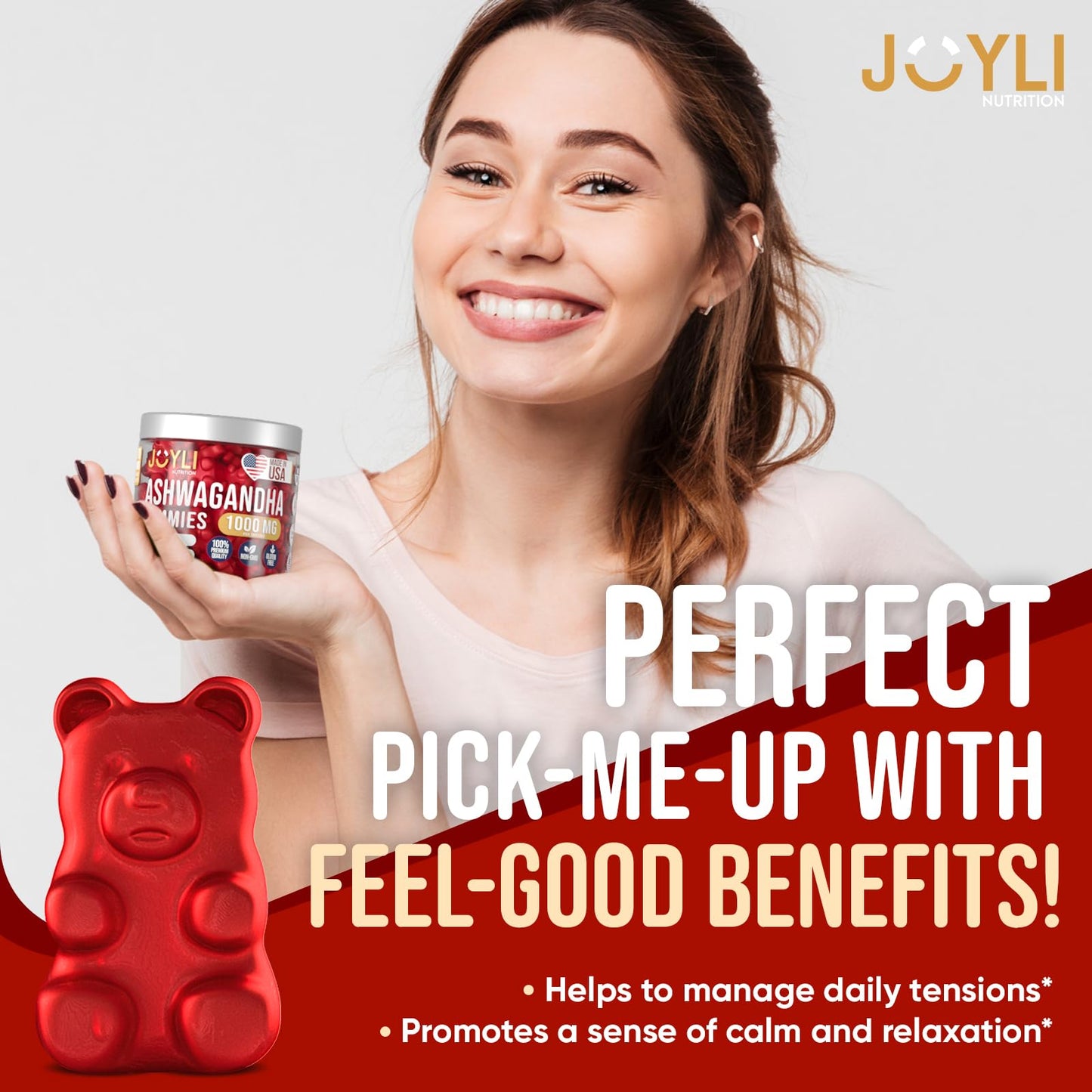 Ashwagandha Gummies for Women & Men - Natural Calm Gummies with Ashwagandha JOYLI NutritionBuy Supplements Australia