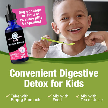 Cedar Bear - Intestinal Cleanse for Kids, Liquid Herbal Supplement for Detox Cleanse Cedar Bear NaturalesBuy Supplements Australia