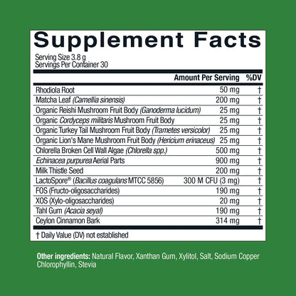 Live Conscious Beyond Greens Superfood Powder - Delicious Debloating Super Greens Powder - Matcha Greens Blend w/Chlorella, Echinacea, Probiotics for Immune Support & Energy Live ConsciousBuy Supplements Australia
