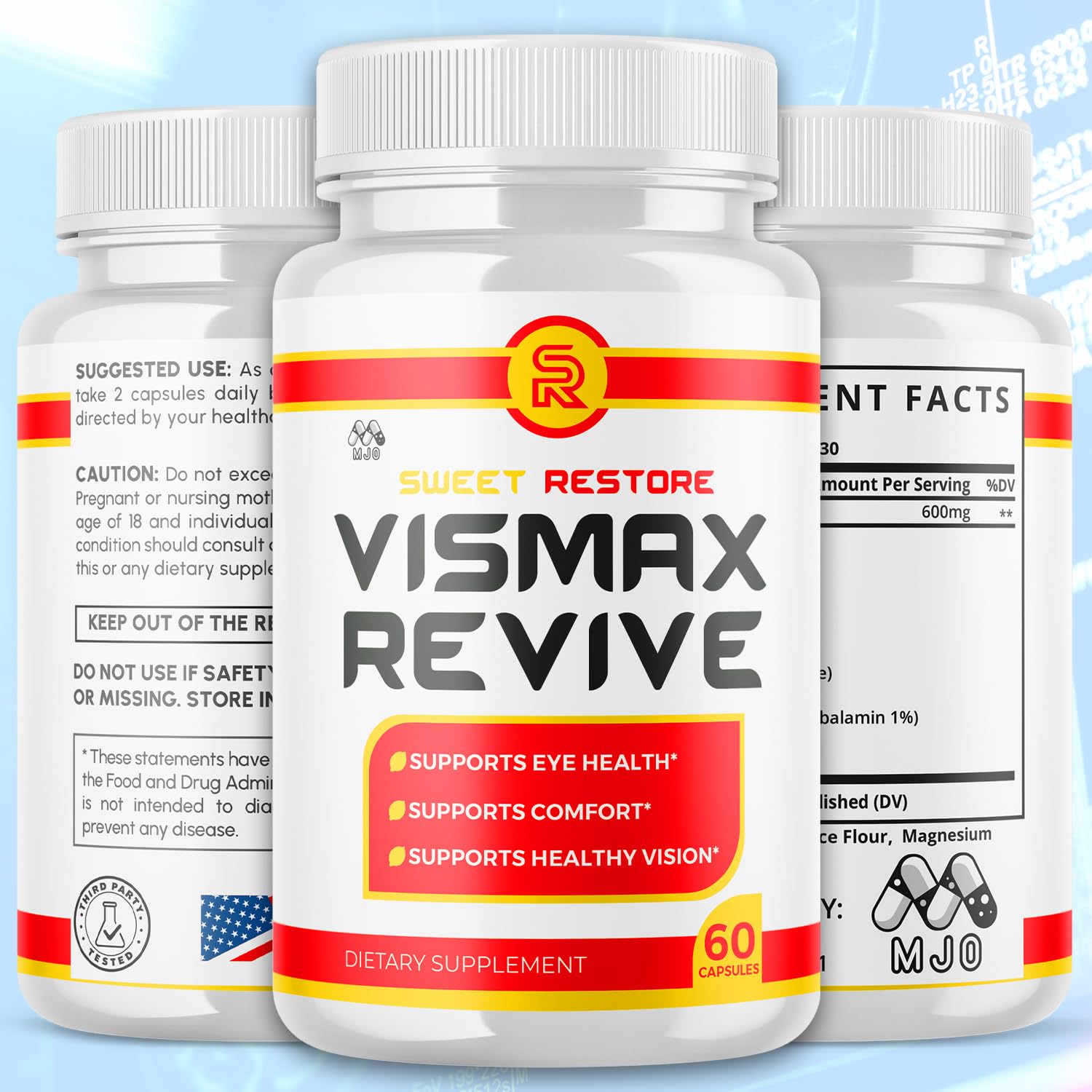 (2 Pack)Vismax Revive Capsules, Official VismaxRevive Vision Support Supplement with All Natural Ingredients, Advanced Eye Health Formula & Vision Vitamin Supporting Wellness Naturally (120 Capsules) MJOBuy Supplements Australia