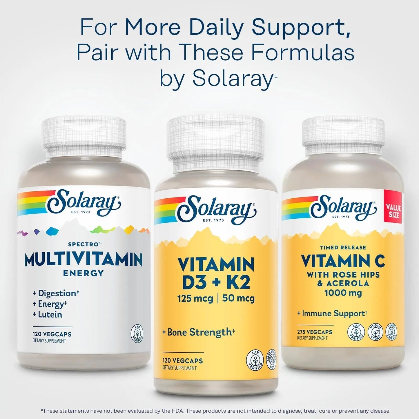 SOLARAY Spectro Energy Multivitamin for Women and Men - Cellular Energy, Digestion, Eye Health and Immune Support SOLARAY