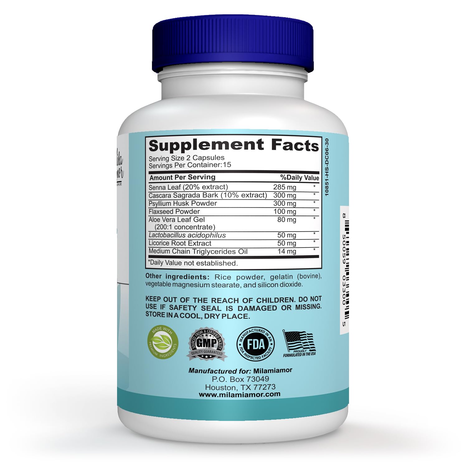 Milamiamor 15 Day Cleanse - Gut and Colon Support | Advanced Gut Cleanse Detox MilamiamorBuy Supplements Australia