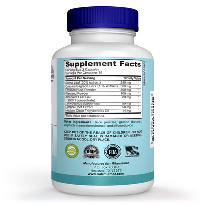 Milamiamor 15 Day Cleanse - Gut and Colon Support | Advanced Gut Cleanse Detox MilamiamorBuy Supplements Australia