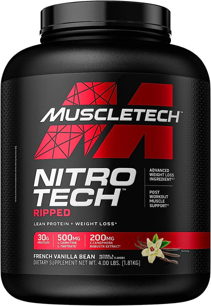 MuscleTech Nitro-Tech Ripped | Lean Whey Protein Powder/Isolate & Platinum Multivitamin MuscleTechBuy Supplements Australia