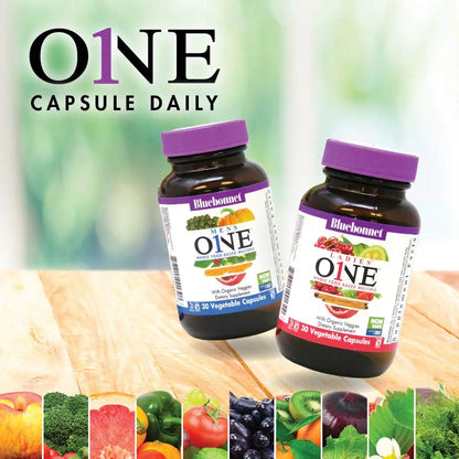 BlueBonnet Nutrition Ladies One Vegetable Capsule, Whole Food Multiple, K2, Organic Vegetable, Energy, Vitality BlueBonnetBuy Supplements Australia