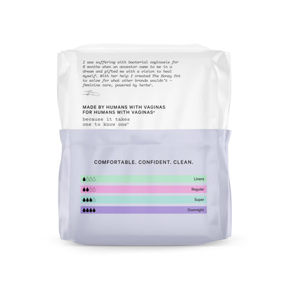 The Honey Pot Company - Non-Herbal Overnight Pads with Wings - Organic Pads for Women The Honey Pot CompanyBuy Supplements Australia