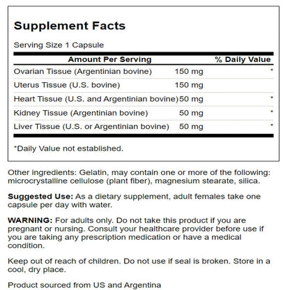 Swanson Multi-GLANDULAR for Women 60 Cap Swanson