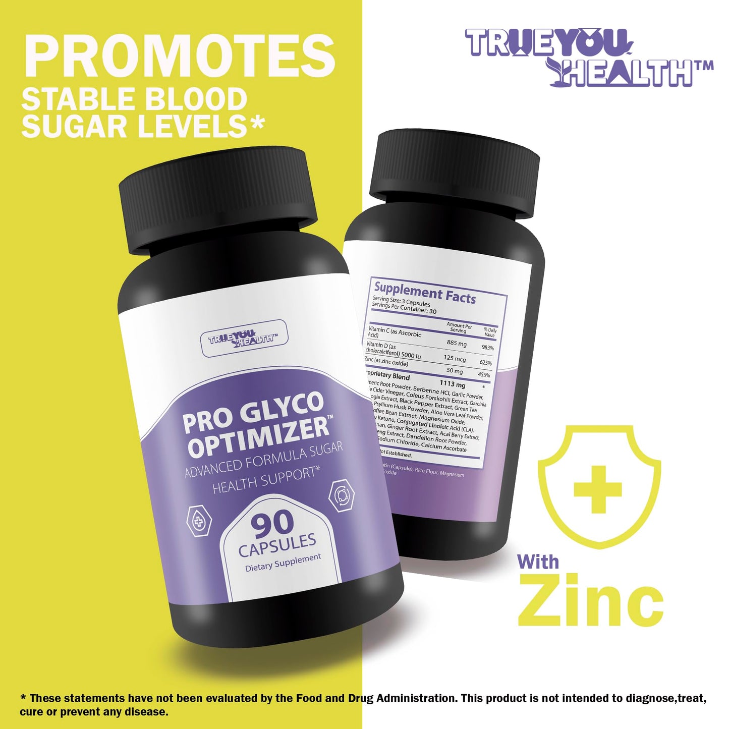 Pro Glyc0 Optimizer - Our Best Sugar Health Support Supplement - Our Best Overall Blood Health & Blood Circulation Support Supplement - Natural Blood Balance Blood Booster Pills True You HealthBuy Supplements Australia