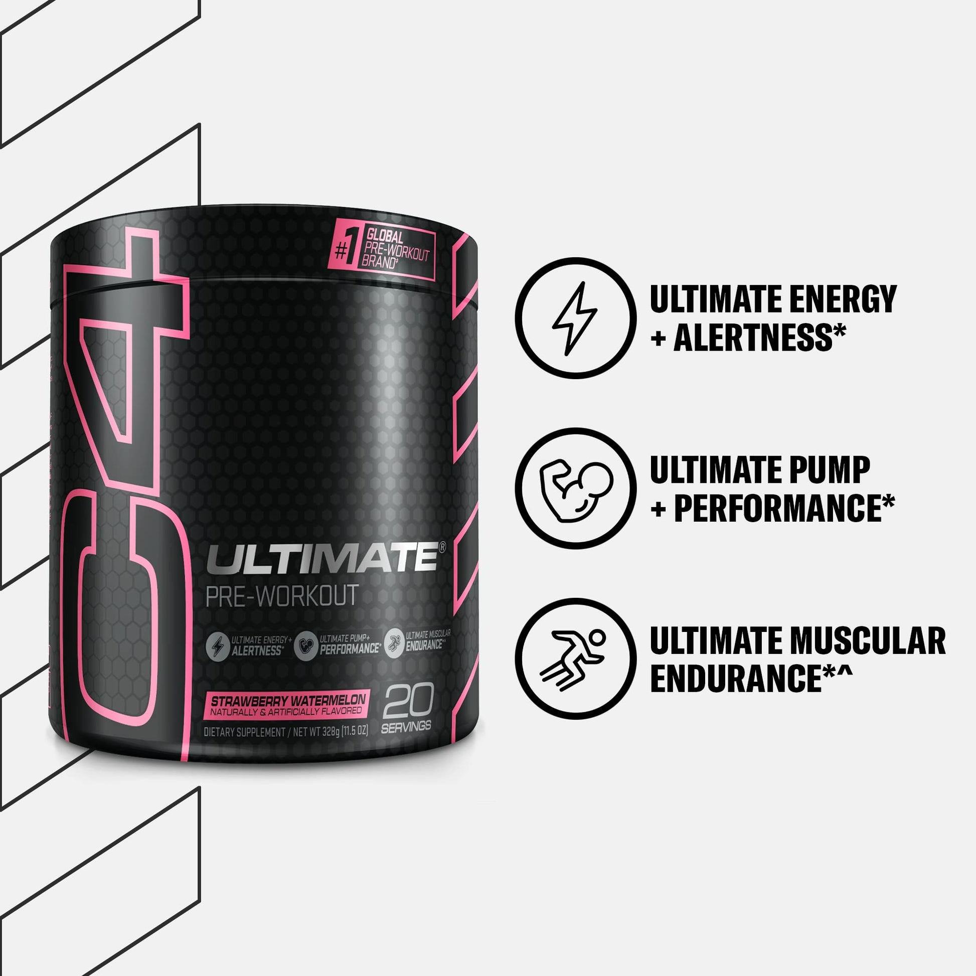 Cellucor C4 Ultimate Pre Workout Powder Strawberry Watermelon - Sugar Free CellucorBuy Supplements Australia