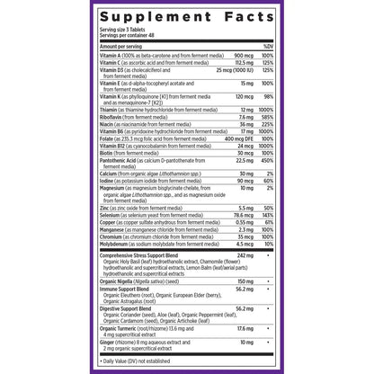 New Chapter Perfect Calm - Daily Multivitamin for Stress & Mood Support with B Vitamins + Holy Basil + Lemon Balm New Chapter