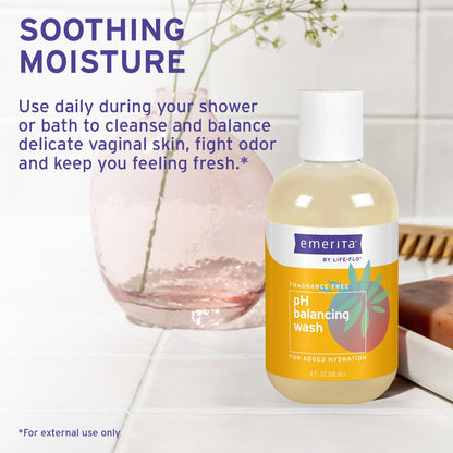 Emerita by Life-flo pH Balancing Feminine Wash, Hydrating Cleanser Soothes Delicate Areas EmeritaBuy Supplements Australia