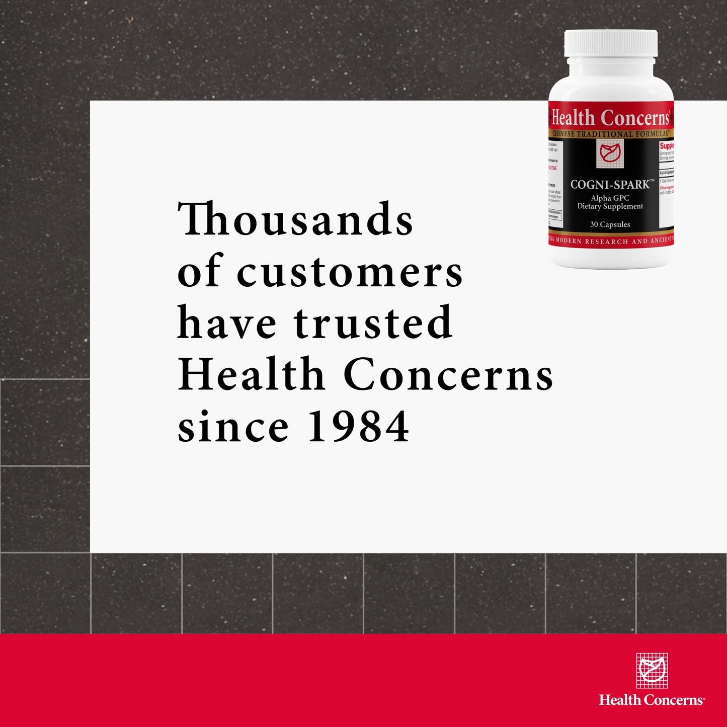 Health Concerns Cogni-Spark – Brain Support for Memory, Focus, and Mental Clarity – Alpha-GPC Choline Supplement for Cognition, Nerve Function & Longevity