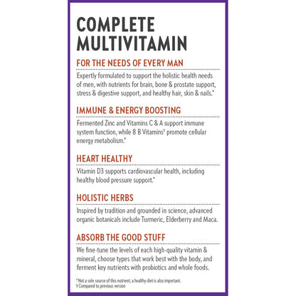 New Chapter Men’s Multivitamin, B6, Extra B12, D3, Vitamin C & Zinc, Immune, Heart, Cellular Energy, and Brain Health New ChapterBuy Supplements Australia