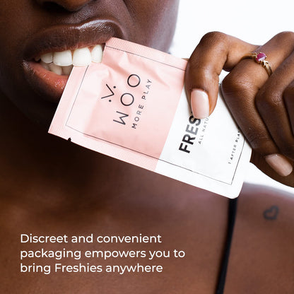 Woo More Play Freshies: All-Natural Feminine Intimacy Towelette Wipes with Coconut Oil Woo More PlayBuy Supplements Australia