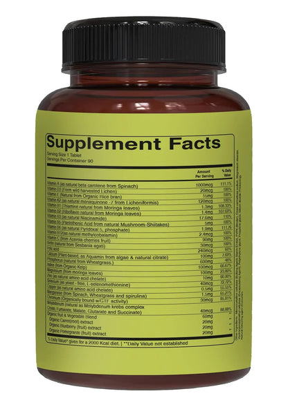 Pure Nutrition Whole Food Multivitamins for Men | 90 Tabs | One-A-Day | 100% RDA | 24 Natural Vitamins and Minerals | PURE NUTRITION NATURAL TREASURES