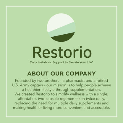 Restorio™ Metabolic Health Support Capsules - Liver & Inflammation Support - Hangover Prevention - Exercise Recovery - 120 Capsules RestorioBuy Supplements Australia