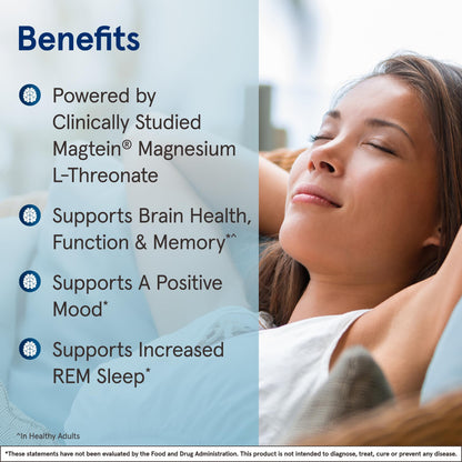 Jarrow Formulas Magnesium L-Threonate, MagMind Magtein Magnesium Supplement, Supplements for Memory Support, 90 Veggie Capsules