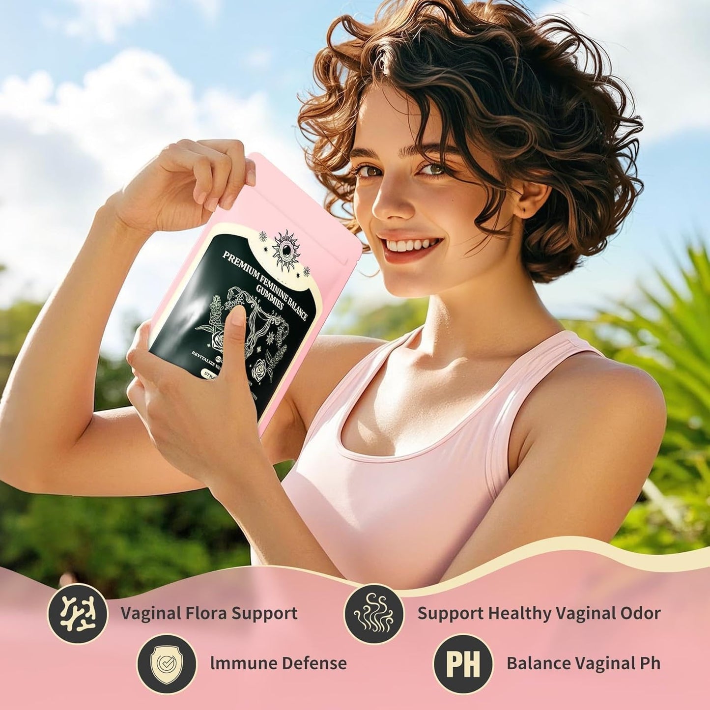 NIUSISE Feminine Balance Gummies, Premium Balance Supplement for Women PH Health, Immune Support, Vegan, Gluten-Free - Hawaiian Pineapple - 120 Gummies - 60 Servings 2 Pack. NIUSISEBuy Supplements Australia