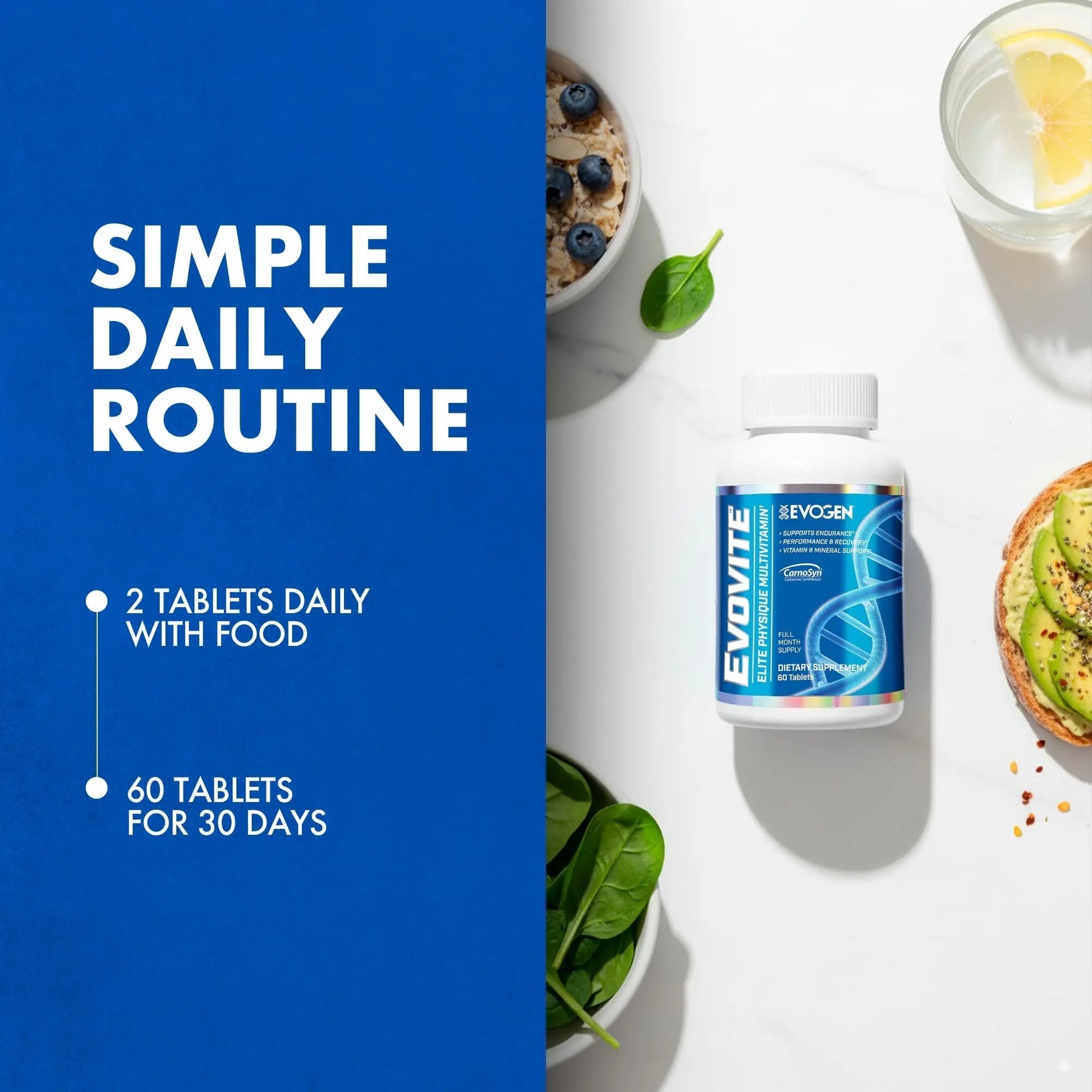 Evogen Evovite - Elite Physique Multivitamin for Women & Men | Advanced Formula for Endurance, Recovery, & Joint Health | Evogen