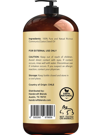 Handcraft Blends Jamaican Black Castor Oil for Hair Growth, Eyelashes and Eyebrows Handcraft BlendsBuy Supplements Australia