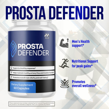(3 Pack) Prosta Defender Capsules, Official Prostadefender Pills with All Natural Ingredients, Advanced Overall Health and Wellness Supplement, Natural Maximum Strength Vitamin Formula (180 Capsules) MJOBuy Supplements Australia