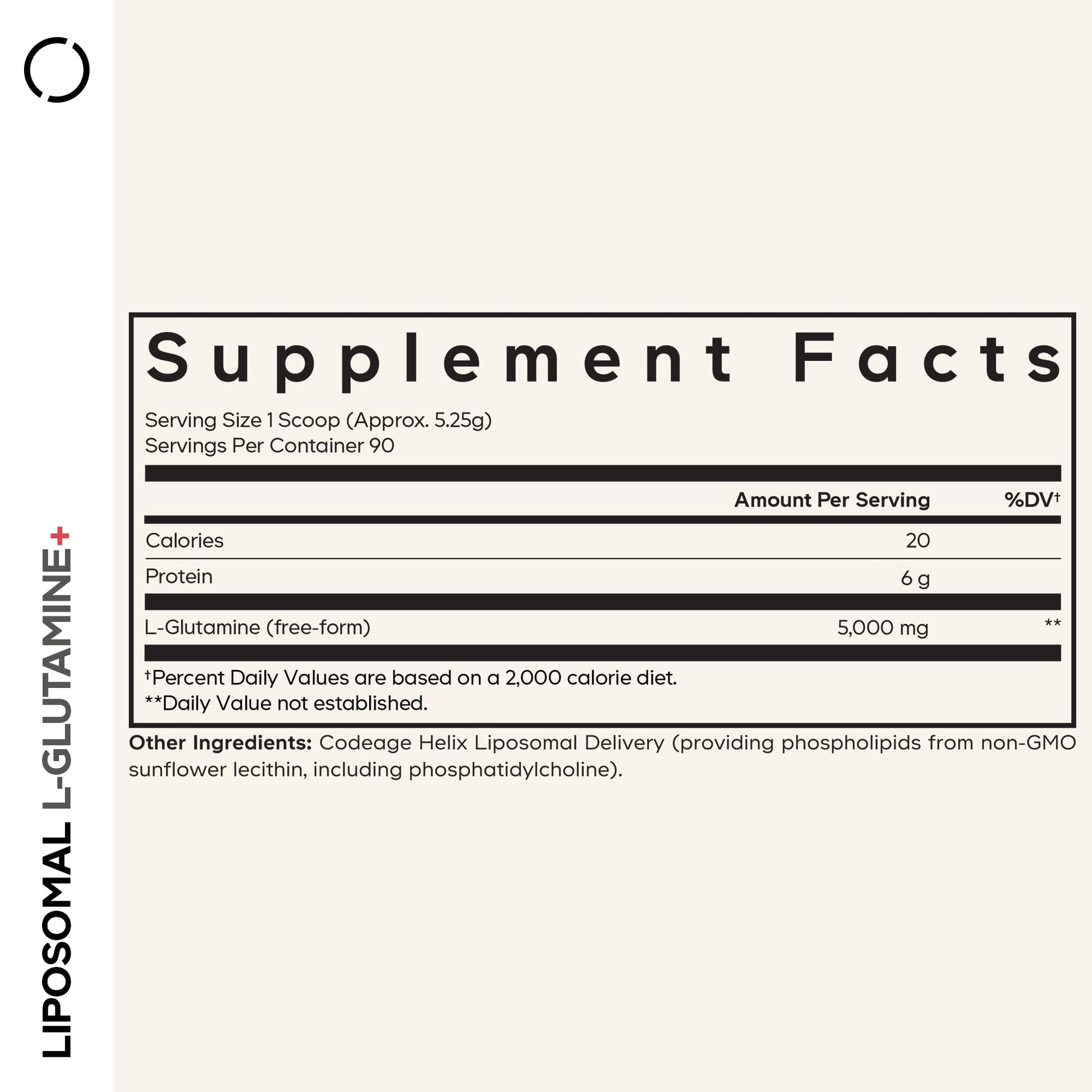 Codeage Liposomal L-Glutamine Powder - High-Potency L-Glutamine 5,000 mg per Serving - 3-Month Supply - Liposomal Delivery, Free-Form Amino Acid, Unflavored Glutamine - Non-GMO Gluten-Free - 16.67 oz CodeageBuy Supplements Australia