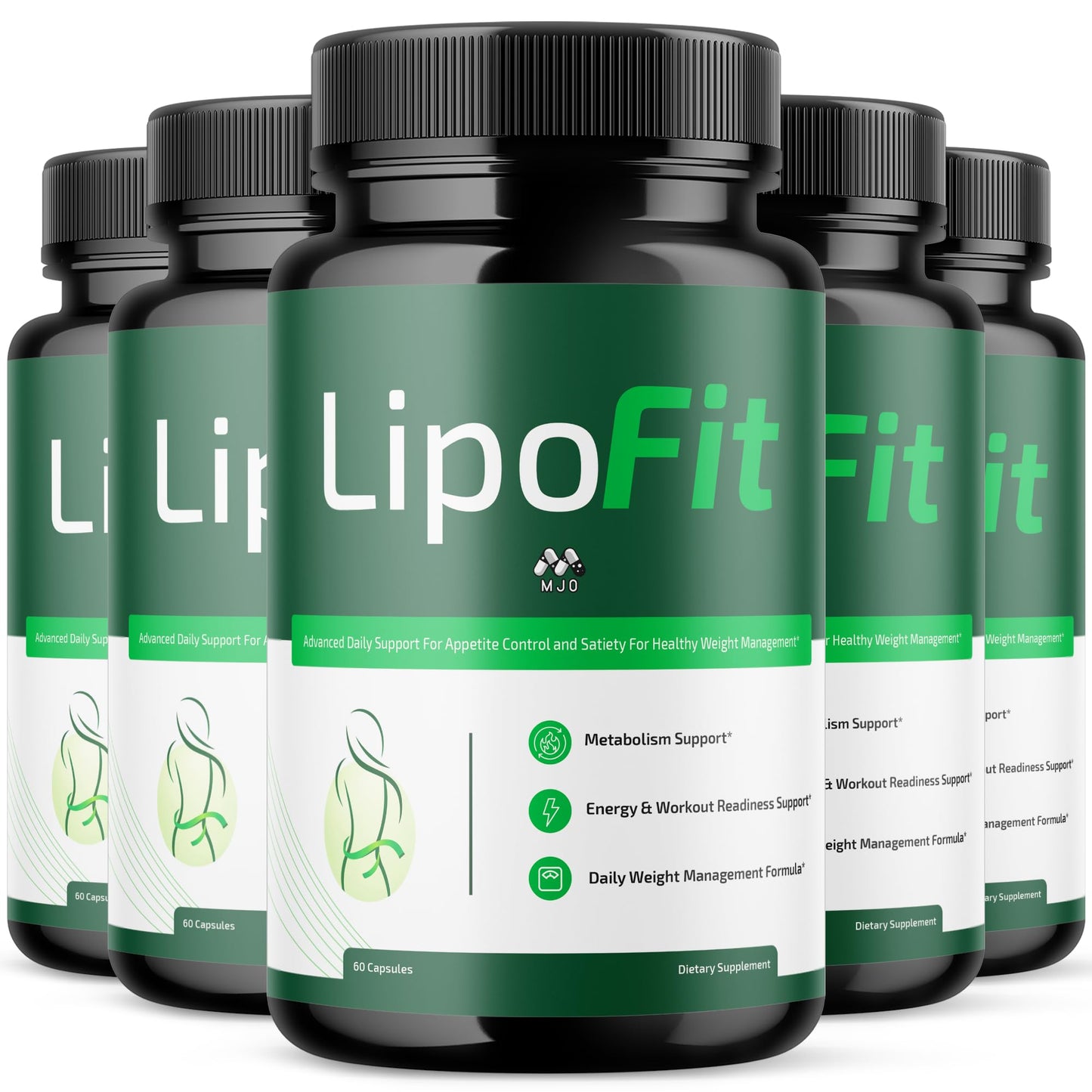 (5 Pack) Lipo Fit Capsules, Official Lipo Fit Pills with All Natural Ingredients, Advanced Overall Health & Wellness Vitamin Supplement Formula for Maximum Strength Multivitamin Support (300 Capsules) MJOBuy Supplements Australia