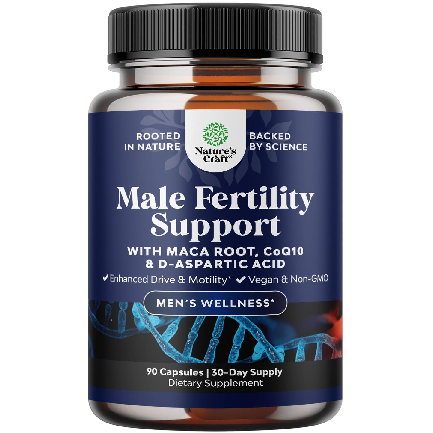Pre Conception Male Fertility Supplement - Semen Volume Booster with CoQ10, Maca Root,