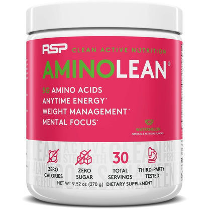 RSP NUTRITION TrueFit Protein Powder (Chocolate 2 LB) with AminoLean Pre Workout Energy (Watermelon 30 Servings)