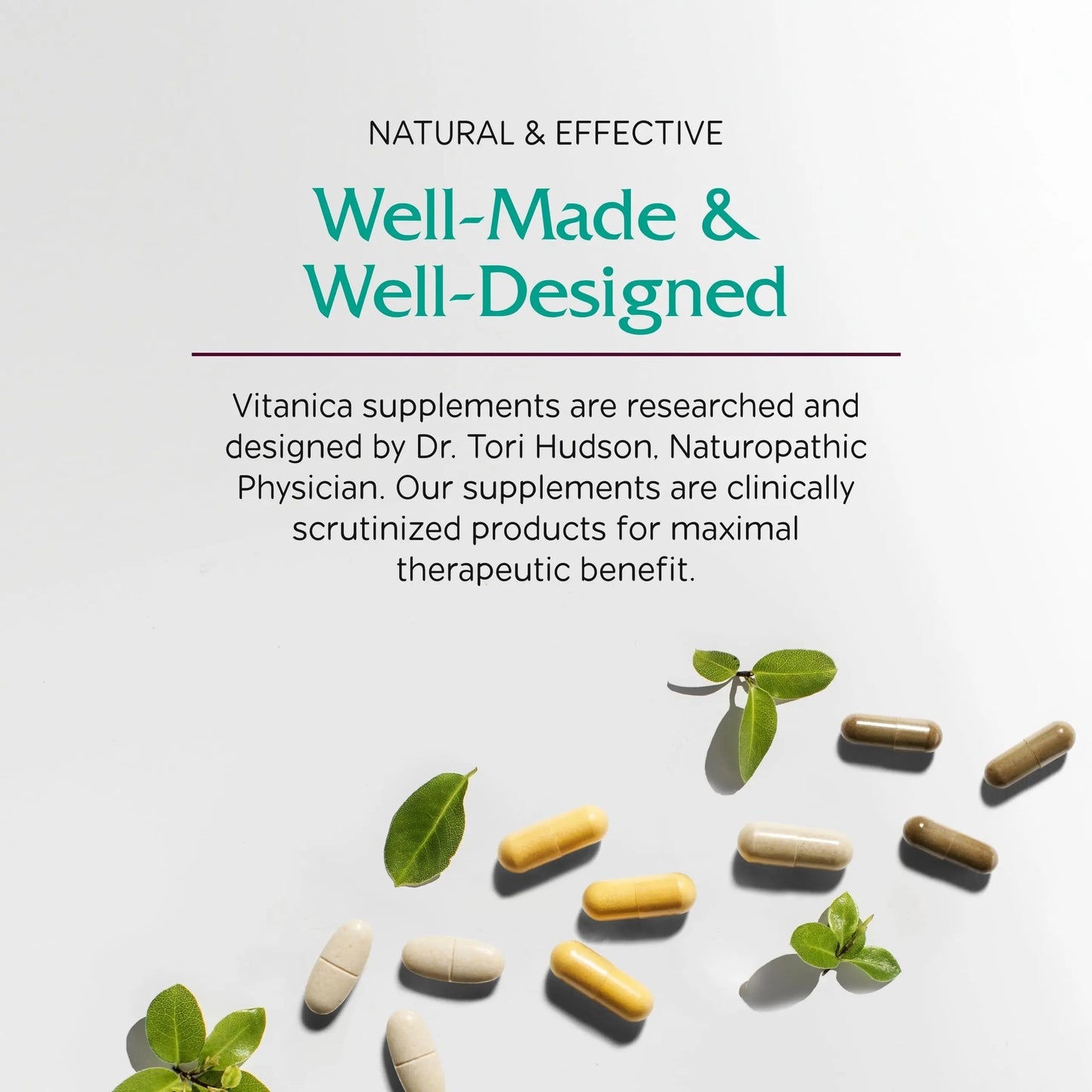 Vitanica FemTeen Symmetry, Vitamins for Teens Daily Multivitamin, Vegan, 120 Capsules VitanicaBuy Supplements Australia