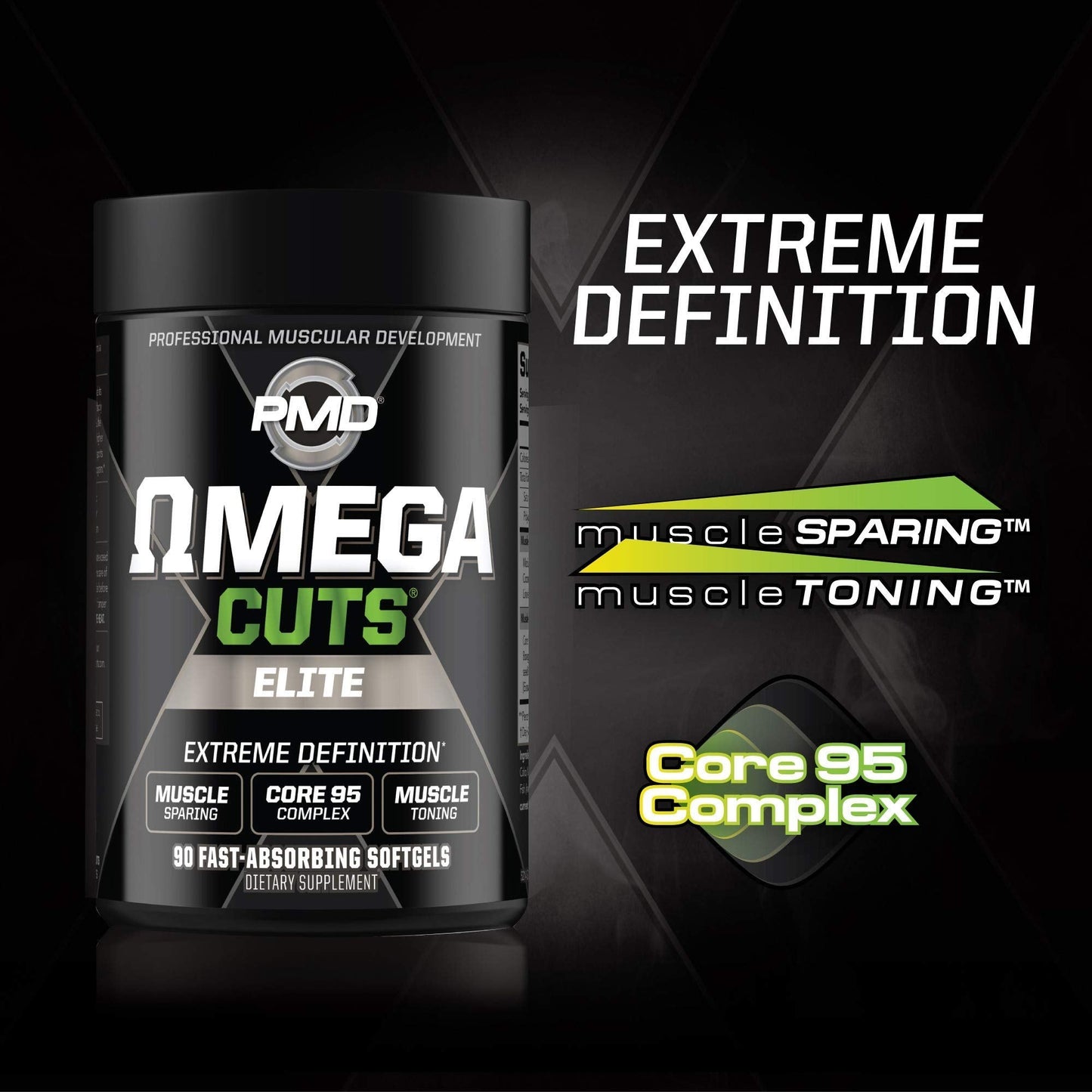 PMD Sports Ultra Pump Fuel Insanity - Pre Workout – Pink Lemonade (30 Servings) Sports Omega Cuts Elite Thermogenic Fat Burner (90 Softgels)