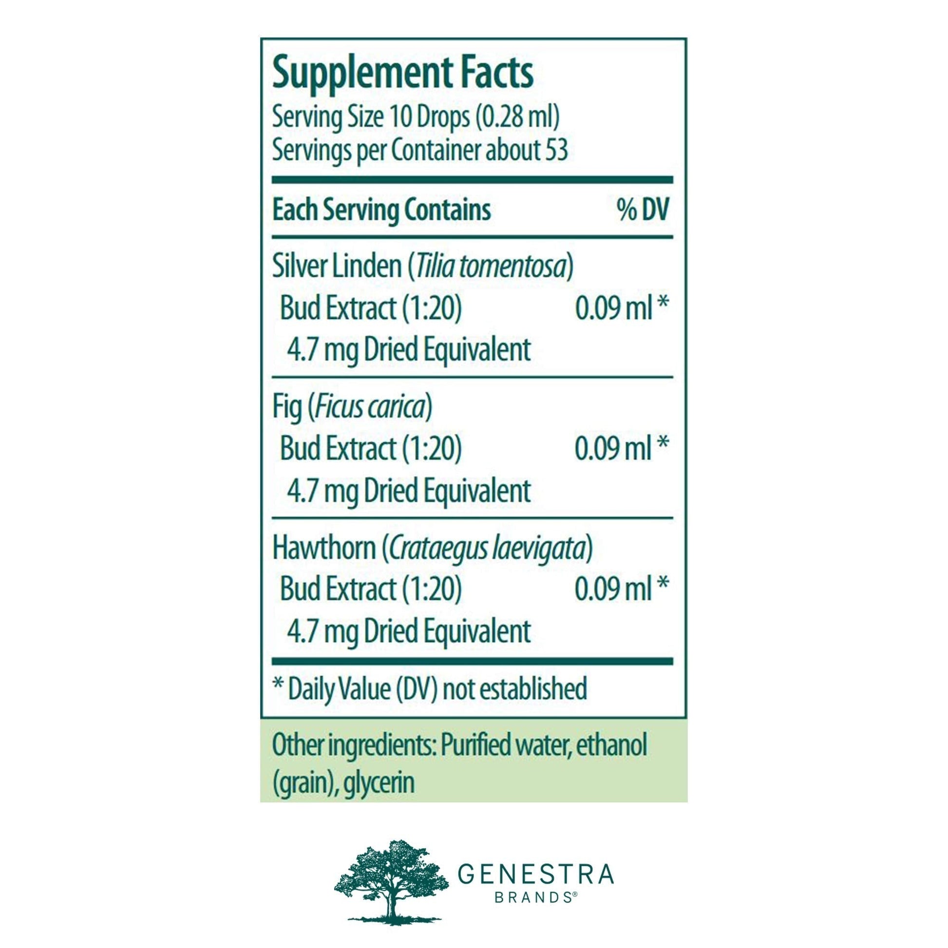 Genestra Brands Calm-gen | Silver Linden, Fig, and Hawthorn Herbal Supplement | 0.5 fl. oz. Genestra BrandsBuy Supplements Australia