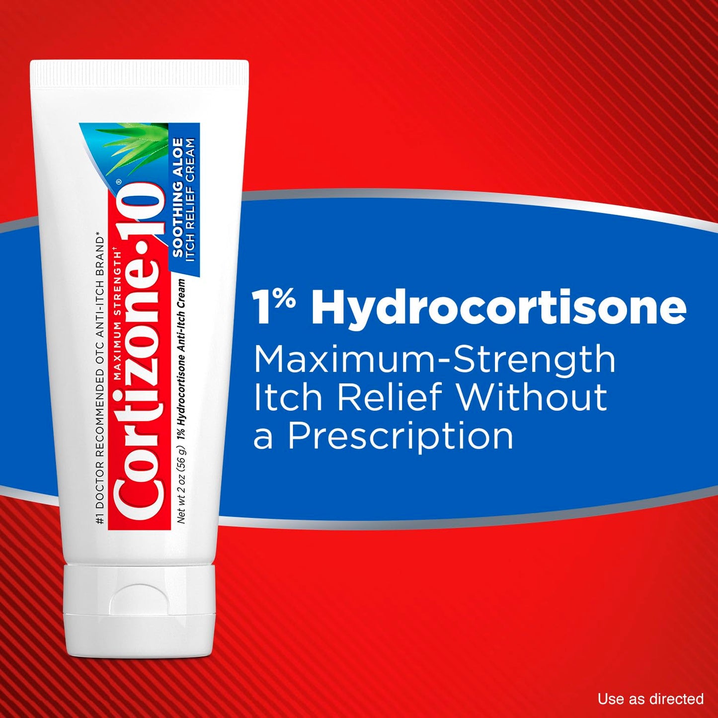 Cortizone-10 Maximum Strength Soothing Aloe Itch Relief Cream, 1% Hydrocortisone, Fast-Acting, Anti-Itch Cream for Bug Bites, Rash, Eczema, Psoriasis, Poison Ivy, Oak, Sumac & More, 2 oz Cortizone 10Buy Supplements Australia