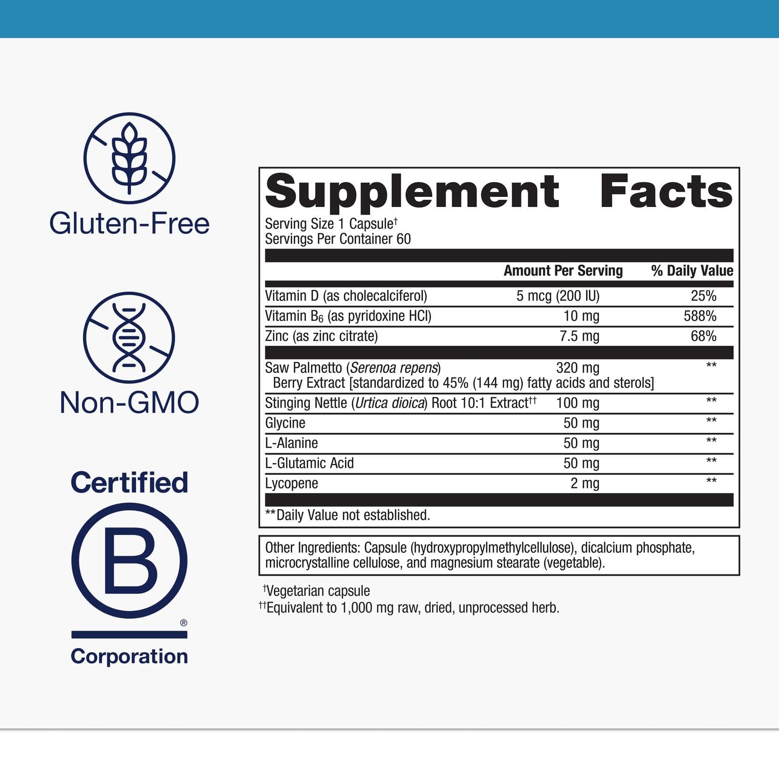Metagenics Concentrated Ultra Prostagen - Prostate & Urinary Health with Saw Palmetto, Stinging Nettle, Lycopene & Zinc - Supports Hormonal Balance & Immune Health* - Non-GMO- 60 Capsules MetagenicsBuy Supplements Australia