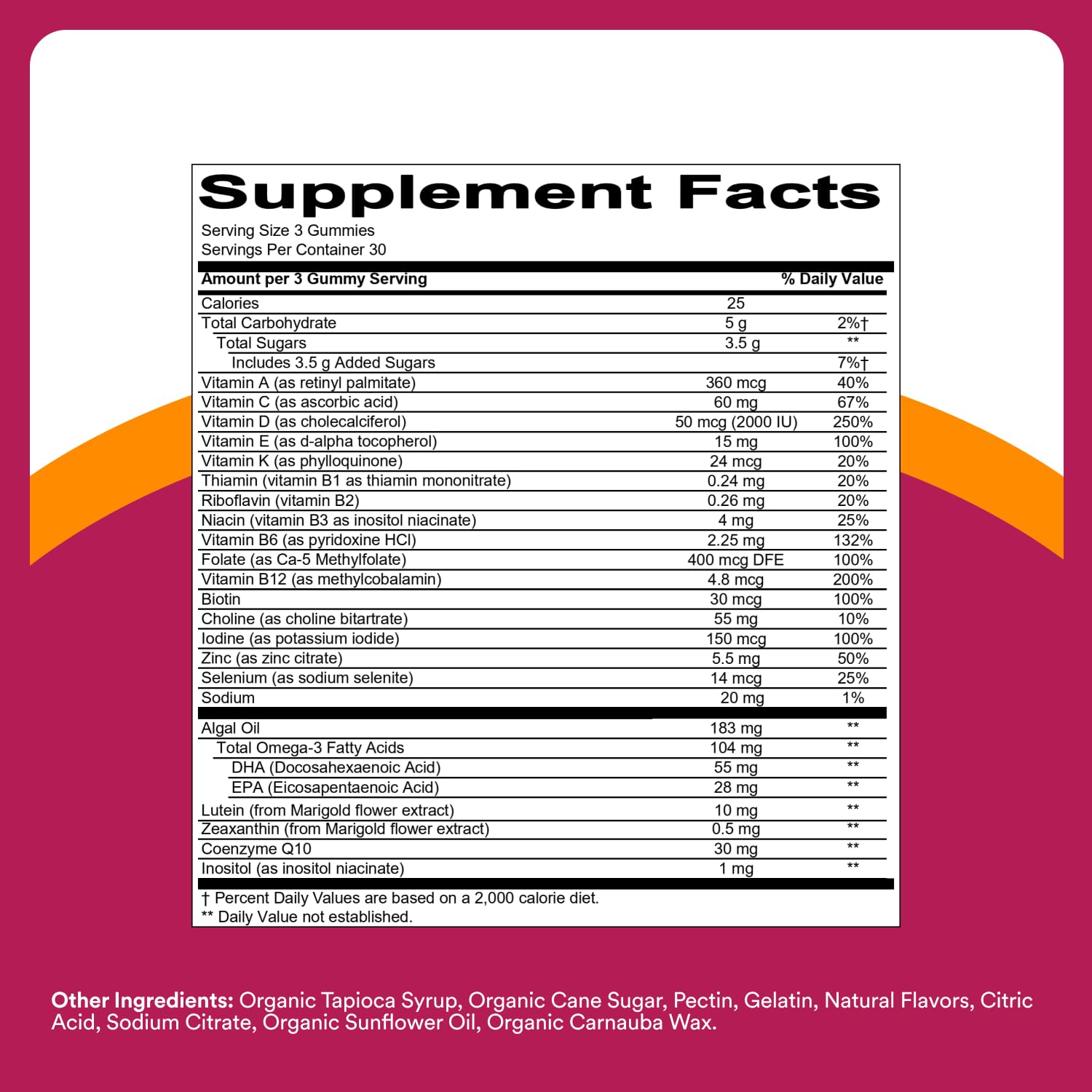 SmartyPants Multivitamin Gummy for Women 50 and Over - Improved Formula: Omega 3 (DHA/EPA), Methylfolate, CoQ10, Vitamin D3, C SmartyPantsBuy Supplements Australia