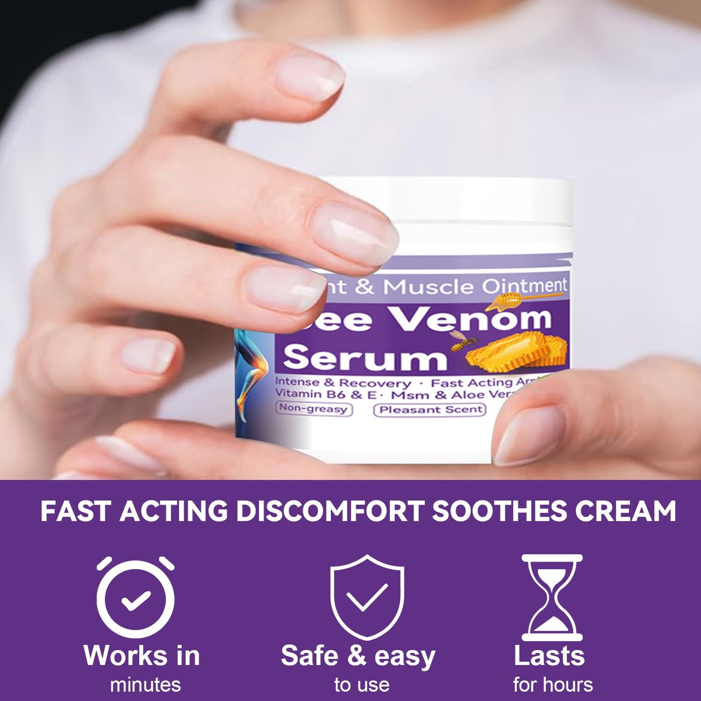 Cedonivor Bee Venom Joint Cream, Joint & Muscle Soothing, Bee Venom Cream for Back, Knee, Hands, Neck, Feet CedonivorBuy Supplements Australia
