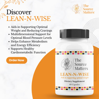 Lean-N-Wise Digestion & Energy Support with Green Coffee Bean, Hibiscus, Lemon Verbena & Magnesium Citrate | Plant-Based Formula for Daily Wellness (60 Capsules) THE SOURCE MATTERSBuy Supplements Australia