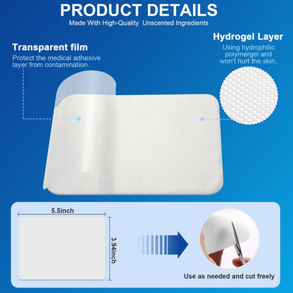 AROSLU Lidocaine Pain Relief Patches Maximum Strength Numbing Gel Patch for Back Knee Neck Shulder Joint Ache Muscle Soreness ICY Compress Topical 20-PCS AROSLUBuy Supplements Australia