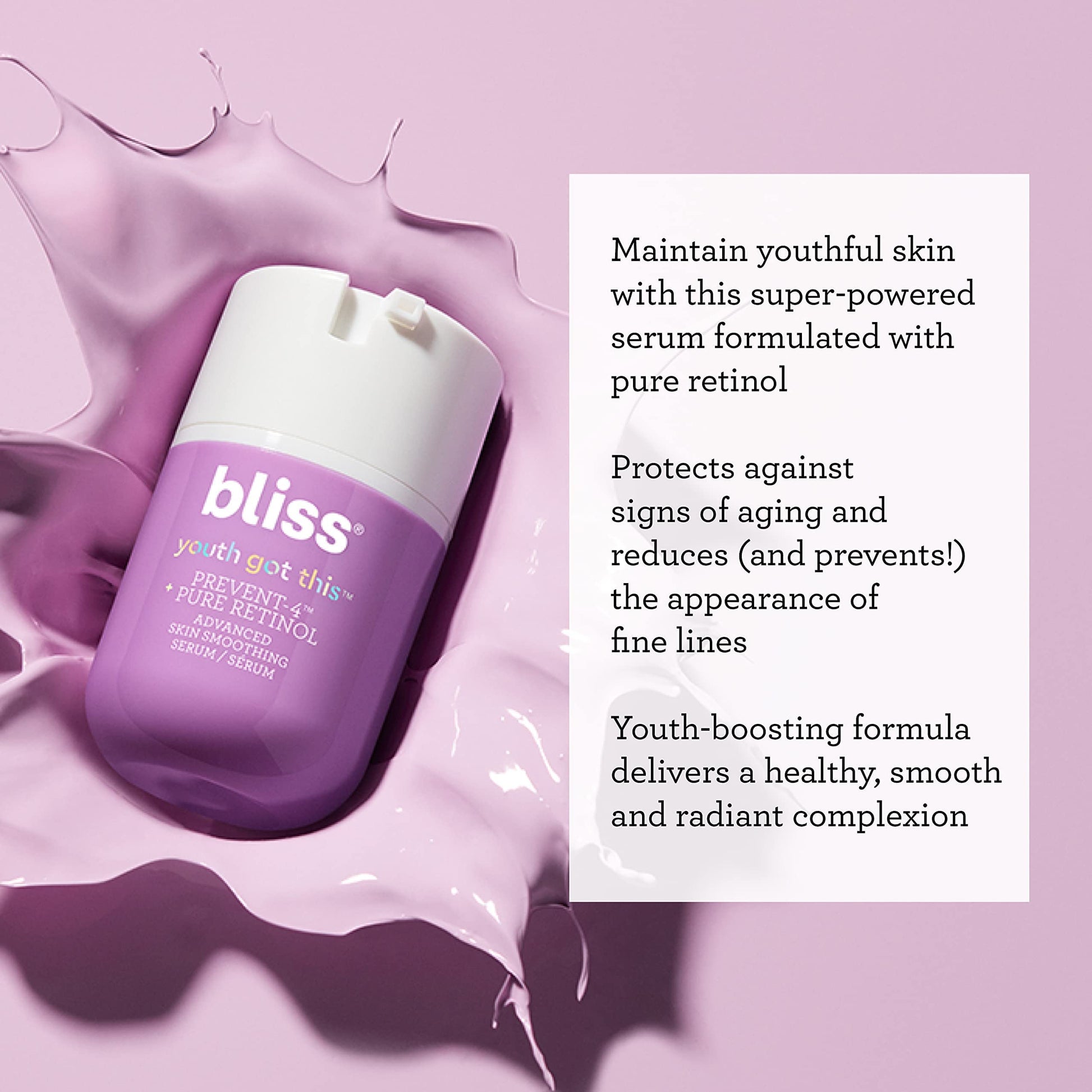 Bliss Youth Got This™ Prevent-4™ + Pure Retinol - 0.67 Fl Oz - Advanced Skin BlissBuy Supplements Australia