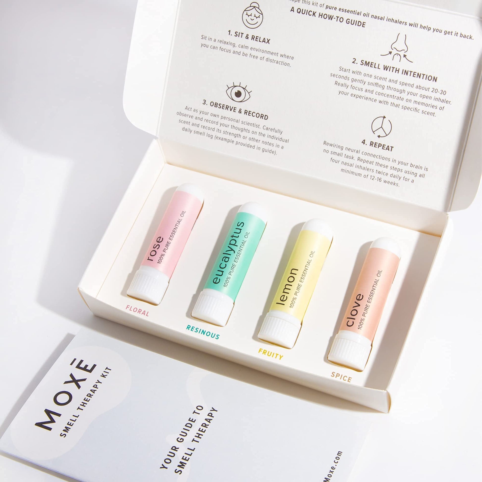 MOXĒ Smell Training Kit, Made in USA, 4 Essential Oils, Olfactory Regeneration, Helps Restore Sense MOXEBuy Supplements Australia